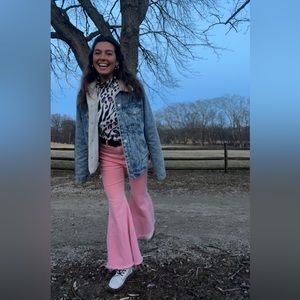 Pink Flare Jeans | Wild Fable